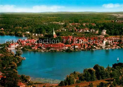 AK / Ansichtskarte Moelln Lauenburg Fliegeraufnahme Partie am See Kat. Moelln