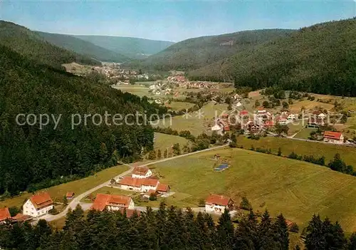 AK / Ansichtskarte Wildbad Schwarzwald Fliegeraufnahme Enzkloesterle Kat. Bad Wildbad