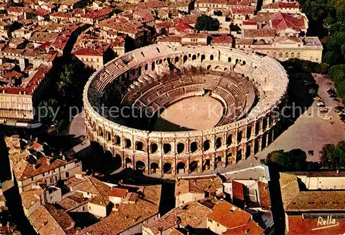 AK / Ansichtskarte Nimes Fliegeraufnahme Amphitheatre romain Kat. Nimes