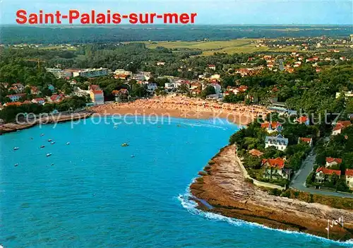 AK / Ansichtskarte Saint Palais sur Mer Fliegeraufnahme mit Strand Kat. Saint Palais sur Mer