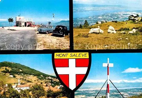 AK / Ansichtskarte Mont Saleve Observatoire Panorama sur le Lac Leman Monnetier Sommet du Petit Saleve Kat. Veyrier du Lac