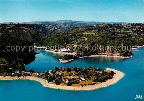 AK / Ansichtskarte Aveyron La presquile de Laussac Vue aerienne