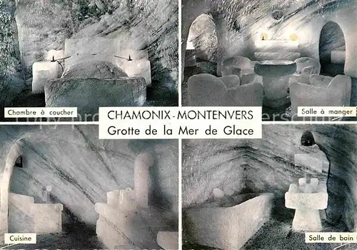 AK / Ansichtskarte Chamonix Cambre a coucher Salle a manger Cuisine Salle de bain Kat. Chamonix Mont Blanc