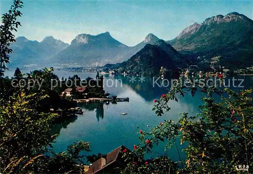 AK / Ansichtskarte Annecy Haute Savoie Lac d Annecy Baie de Talloires et presquile de Duingt Kat. Annecy