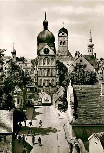 AK / Ansichtskarte Erding Kirche Tor Panorama Kat. Erding