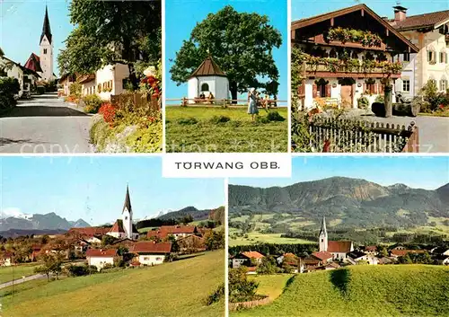 AK / Ansichtskarte Toerwang Ortsansicht mit Kirche Kapelle Bayerische Alpen Kat. Samerberg
