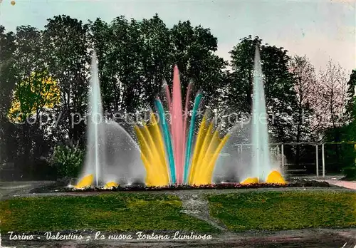 AK / Ansichtskarte Torino Valentino La nuova Fontana Luminosa Kat. Torino