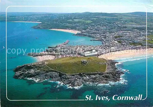 AK / Ansichtskarte St Ives Cornwall Aerial view Kat. St Ives
