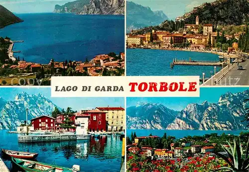 AK / Ansichtskarte Torbole Lago di Garda Panorama Gardasee Hafen Alpenblick Kat. Italien