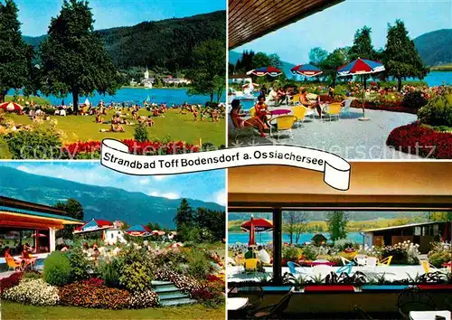 AK / Ansichtskarte Bodensdorf Ossiacher See Strandbad Toff Restaurant Cafe Terrasse