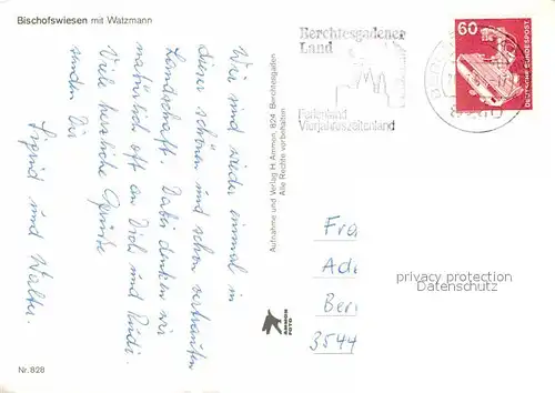 AK / Ansichtskarte Bischofswiesen Fliegeraufnahme mit Watzmann Kat. Bischofswiesen