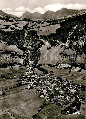 AK / Ansichtskarte Bad Oberdorf Fliegeraufnahme mit Oberjoch Kat. Bad Hindelang