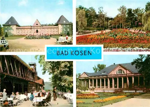 AK / Ansichtskarte Bad Koesen Med Badeanstalt Gradierwerk Kurmittelhaus Kat. Bad Koesen