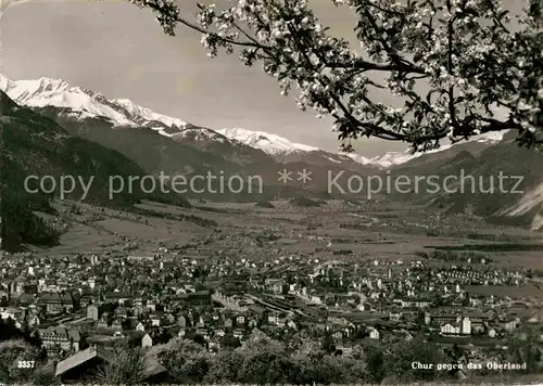 AK / Ansichtskarte Chur GR Panorama gegen das Oberland Kat. Chur