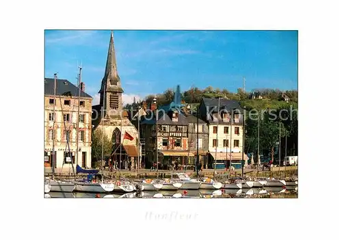 AK / Ansichtskarte Honfleur Le Quai et Eglise St Etienne  Kat. Honfleur