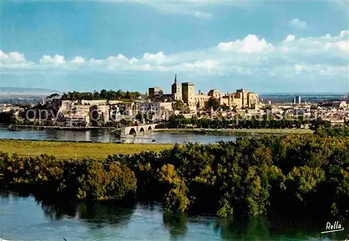 AK / Ansichtskarte Avignon Vaucluse Pont Saint Benezet Palais des Papes Rocher des Doms vus de la Tour Philippe le Bel Kat. Avignon