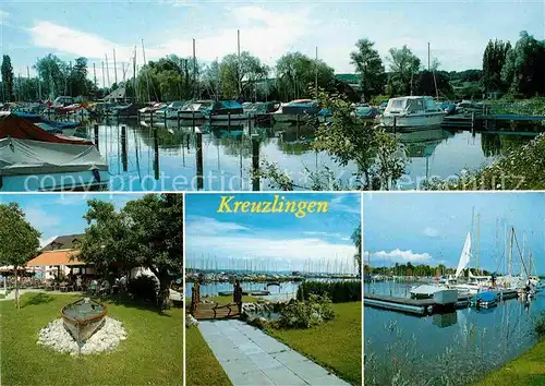 AK / Ansichtskarte Kreuzlingen Bodensee Quaianlagen Bootshafen Rest Fischerhaus