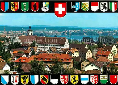 AK / Ansichtskarte Kreuzlingen Bodensee Klosterkirche St Ulrich und Seminar mit Konstanz