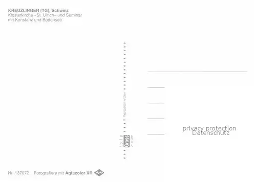 AK / Ansichtskarte Kreuzlingen Bodensee Klosterkirche St Ulrich und Seminar mit Konstanz