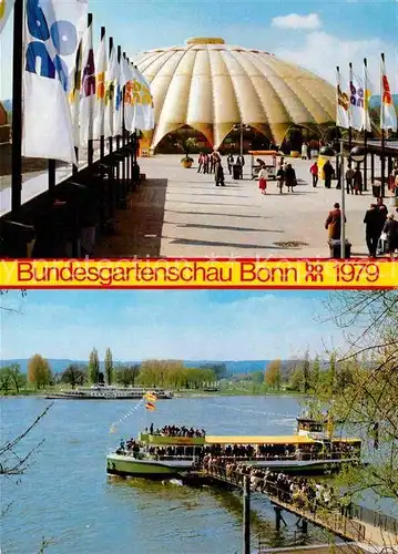 AK / Ansichtskarte Bonn Rhein Bundesgartenschau Kuppelhalle Faehranleger Kat. Bonn