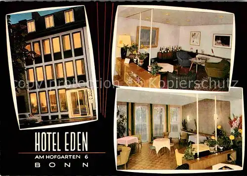 AK / Ansichtskarte Bonn Rhein Hotel Eden Kat. Bonn