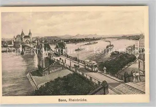 AK / Ansichtskarte Bonn Rhein Rheinbruecke Kat. Bonn