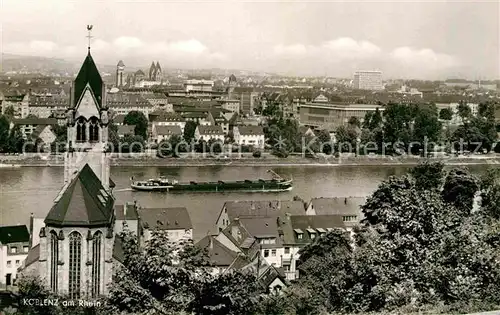 AK / Ansichtskarte Koblenz Rhein Panorama Kirche Kat. Koblenz