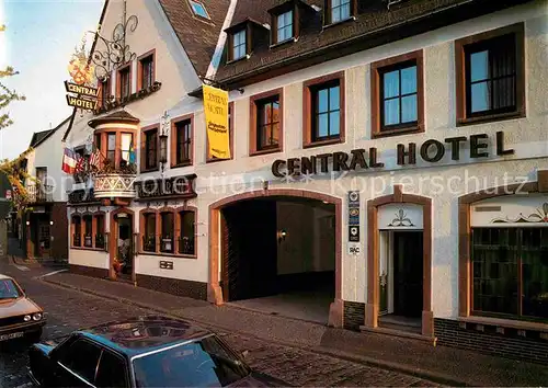 AK / Ansichtskarte Ruedesheim Rhein Central Hotel  Kat. Ruedesheim am Rhein