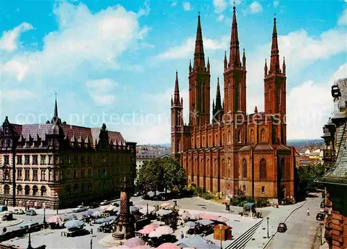 AK / Ansichtskarte Wiesbaden Marktkirche Rathaus  Kat. Wiesbaden