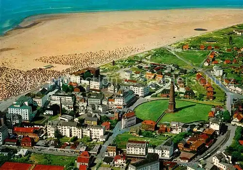 AK / Ansichtskarte Borkum Nordseebad Fliegeraufnahme Kat. Borkum