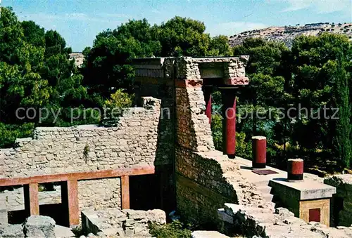 AK / Ansichtskarte Knossos Cnosse Kreta Nordeingang des Palastes Tempel Antike Staette Kat. Griechenland