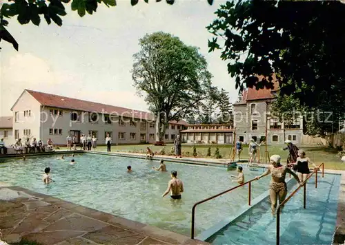 AK / Ansichtskarte Braunfels Erholungsheim des HvH mit Schwimmbad Kat. Braunfels