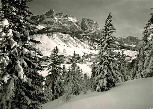 AK / Ansichtskarte San Cassiano Badia Winterpanorama Dolomiten Val Badia