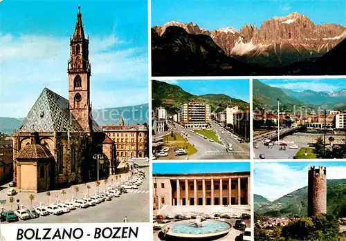 AK / Ansichtskarte Bolzano Kirche Panorama Ortsansichten Turm Kat. Bolzano