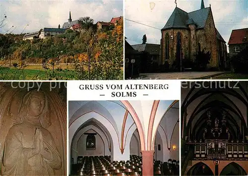 AK / Ansichtskarte Solms Lahn Koenigsberger Diakonissen Mutterhaus Altenberg Gesamt Chor Grab der sel Gertrud Kapelle Inneres Orgel Kat. Solms