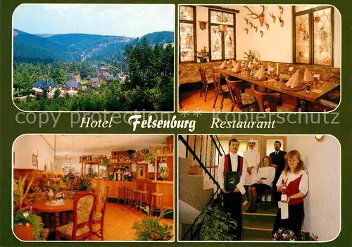 AK / Ansichtskarte Baerenfels Erzgebirge Hotel Restaurant Felsenburg Kat. Altenberg