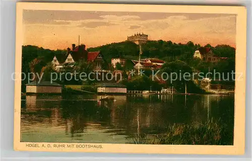 AK / Ansichtskarte Essen Ruhr Villa Huegel Bootshaus Bredeneyer Krone Kat. Essen