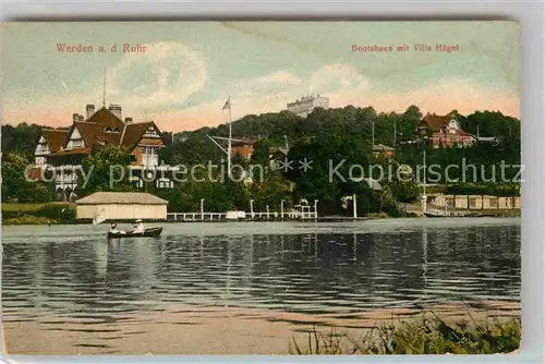 AK / Ansichtskarte Werden Ruhr Bootshaus Villa Huegel Kat. Essen