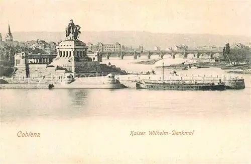 AK / Ansichtskarte Coblenz Koblenz Kaiser Wilhelm Denkmal Kat. Koblenz Rhein