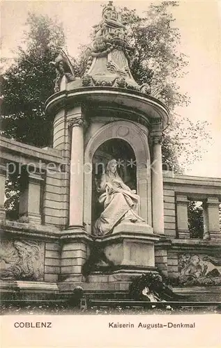 AK / Ansichtskarte Coblenz Koblenz Kaiserin Augusta Denkmal Kat. Koblenz Rhein