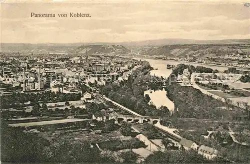 AK / Ansichtskarte Koblenz Rhein Panorama Kat. Koblenz