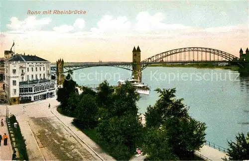 AK / Ansichtskarte Bonn Rhein mit Rheinbruecke Kat. Bonn