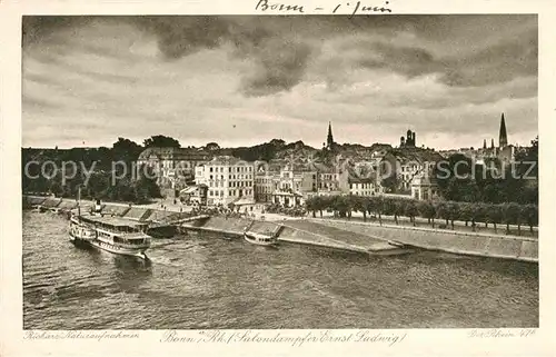 AK / Ansichtskarte Bonn Rhein Rheinpartie Salondampfer Ernst Ludwig Kat. Bonn