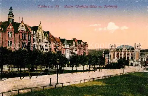 AK / Ansichtskarte Coblenz Koblenz Kaiser Wilhelm Ring mit Festhalle Kat. Koblenz Rhein