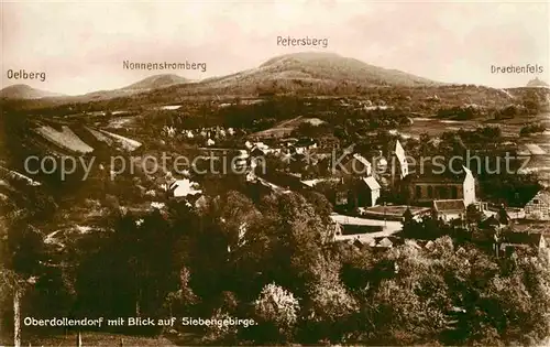 AK / Ansichtskarte Oberdollendorf mit Siebengebirge Petersberg Drachenfels Kat. Koenigswinter