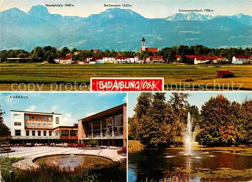 AK / Ansichtskarte Bad Aibling Kurhaus Wendelstein Breitenstein Sonnenwendjoch  Kat. Bad Aibling