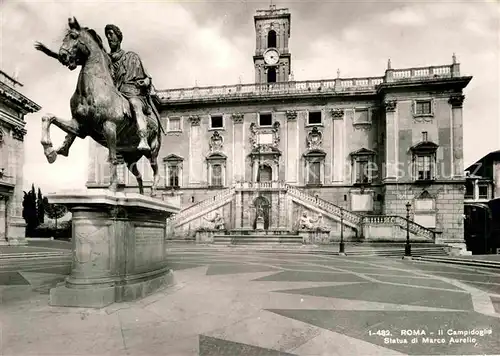 AK / Ansichtskarte Roma Rom Campidoglio Statua di Marco Aurelio  Kat. 
