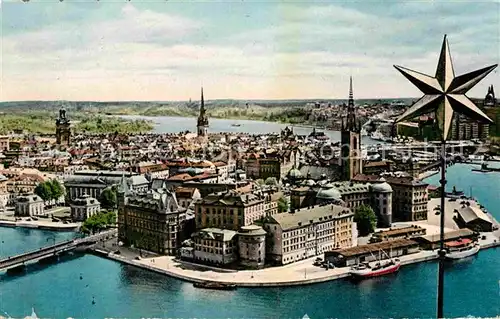 AK / Ansichtskarte Stockholm Utsikt fran Stads Kat. Stockholm