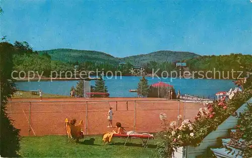 AK / Ansichtskarte Sainte Agathe des Monts Tennis Courts at the Laurentide Inn Lac des Sables Kat. Quebec