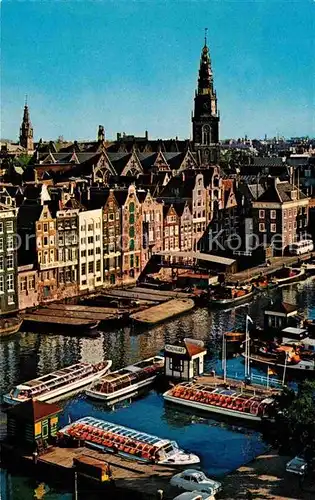 AK / Ansichtskarte Amsterdam Niederlande Damrak met Oude Kerk Kat. Amsterdam